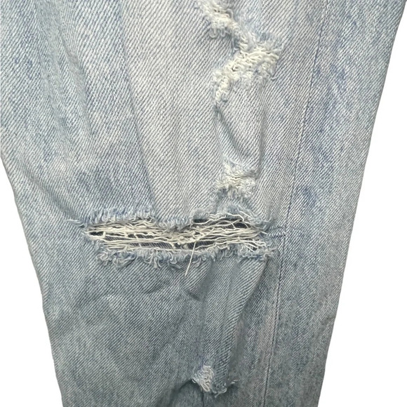 Agolde Jamie Classic Straight Leg Distressed High Rise Denim Jeans Women Size 28 - Picture 8 of 10